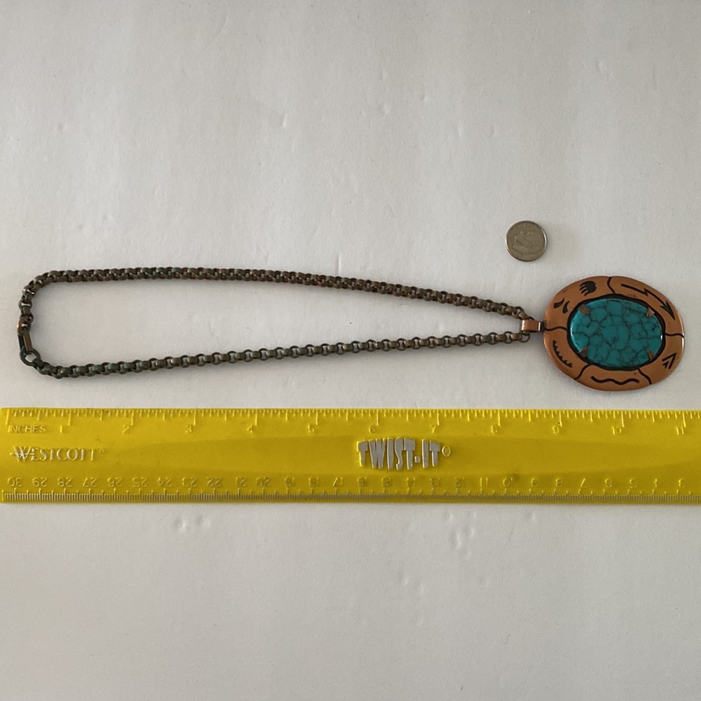 Vintage necklace cooper. N15 - Picture 4 of 6